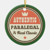 Authentiële paralegal een echte klassieke keramisch ornament (Voorkant)