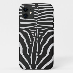 Authentiële Zebra huidafdruk - zwarte witte streep Case-Mate iPhone Case