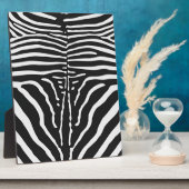 Authentiële Zebra huidafdruk - zwarte witte streep Fotoplaat (Zijkant)