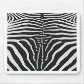 Authentiële Zebra huidafdruk - zwarte witte streep Muismat (Voorkant)