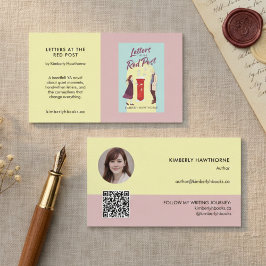 Author Book Promotion Custom YA Novel Pastel Visitekaartje