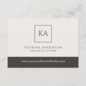 Author QR Code Book Review Request Minimal Informatiekaartje (Achterkant)