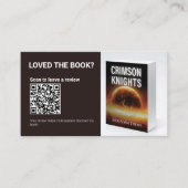 Author QR Code Book Review Request Promo Marketing Visitekaartje (Voorkant)