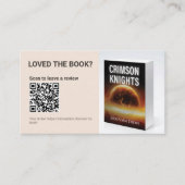 Author QR Code Book Review Request Promo Marketing Visitekaartje (Voorkant)
