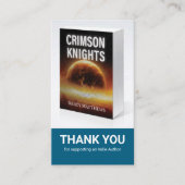 Author Review Request Card QR Code Book Launch Visitekaartje (Voorkant)