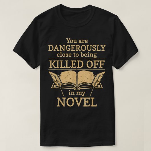Author Writer Novelist T-Shirt (Design voorkant)