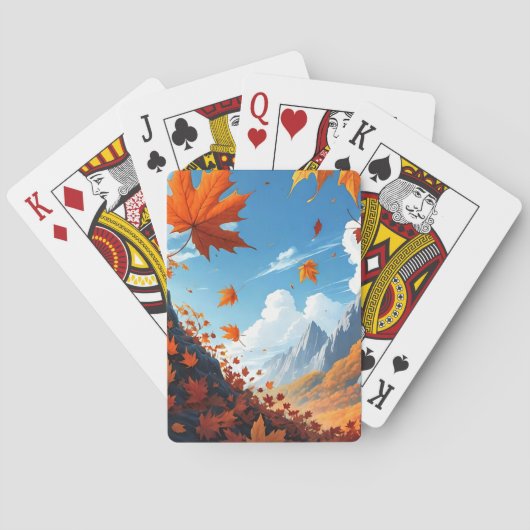 Authumn leaves pokerkaarten (Achterkant)