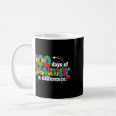 Autism 100 Days Of Making A Difference Funny Teach Koffiemok (Links)