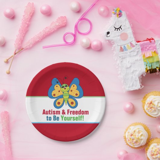 Autism 7-inch papieren Borden Papieren Bordje (Feest)