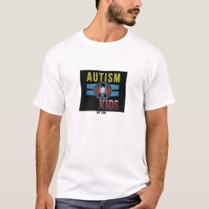 'Autism A Kinderen Mannen Basic T-Shirt, White* T-shirt