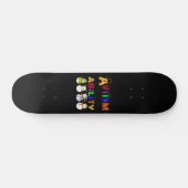 Autism Ability Snowmans Autism Awareness Persoonlijk Skateboard (Horizontaal)