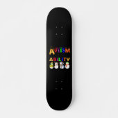 Autism Ability Snowmans Autism Awareness Persoonlijk Skateboard (Voorkant)