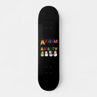 Autism Ability Snowmans Autism Awareness Persoonlijk Skateboard