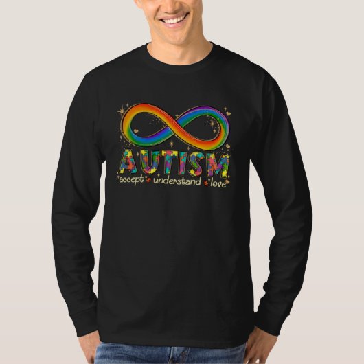 Autism  Accept Understand Love It s Ok Be Differen T-shirt (Voorkant)