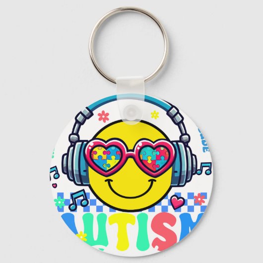 autism acceptance (2 sleutelhanger (Voorkant)