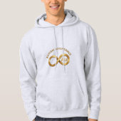 Autism Acceptance Au Gold Infinity Symbol  Hoodie (Voorkant)