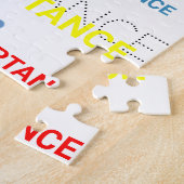 Autism Acceptance ribbon dots Puzzle Legpuzzel (Zijkant)