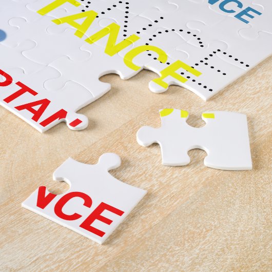 Autism Acceptance ribbon dots Puzzle Legpuzzel (Zijkant)