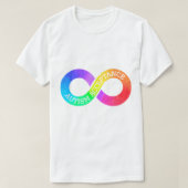Autism Acceptatie Infinity Symbool T-shirt (Design voorkant)