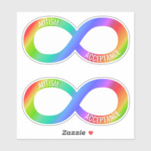 Autism Acceptatie Neurodiversity Vinyl Sticker Set