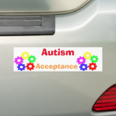 Autism Acceptation Bumpersticker (Op auto)