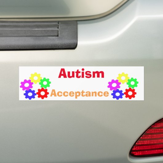 Autism Acceptation Bumpersticker (Op auto)