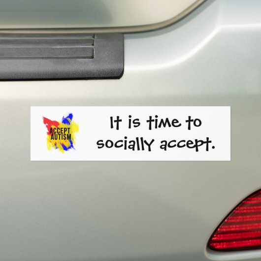 Autism Acceptation Bumpersticker (Op auto)