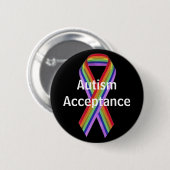 Autism Acceptation Button (Voorkant /achterkant)