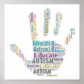Autism Advocate en Educate Poster GoTeamKate (Voorkant)