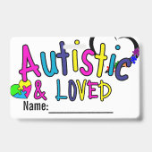 Autism Alert Name Badge (Voorkant)