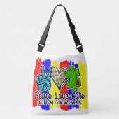 Autism - All-Over-Print Cross Body Bag, Groot Crossbody Tas (Voorkant)