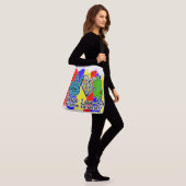 Autism - All-Over-Print Cross Body Bag, Groot Crossbody Tas (Op model)