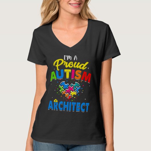Autism Architect Autism Awareness Accepteren Suppo T-shirt (Voorkant)