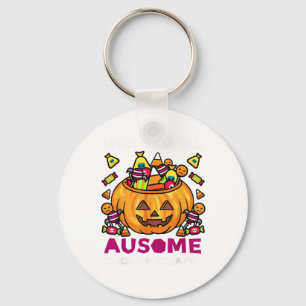 Autism ASD Awareness Halloween Non-Verbal Trick of Sleutelhanger