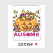 Autism ASD Awareness Halloween Non-Verbal Trick of Sticker (Vel)