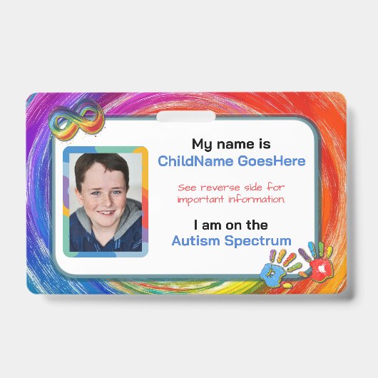 Autism Assistance Identification Card Badge (Voorzijde)