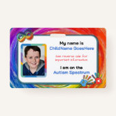 Autism Assistance Identification Card Badge (Voorkant)
