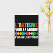 Autism Autism Awareness Ribbon Kaart (Gele Bloem)