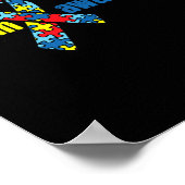 Autism Autism Awareness Ribbon Piece Gift Poster (Hoek)
