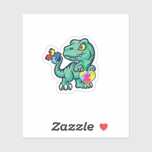 Autism Autistic Dinosaur Sticker (Vel)