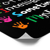 AUTISM AWARENCY ondersteunt Autisme Kinder voor ma Poster (Hoek)