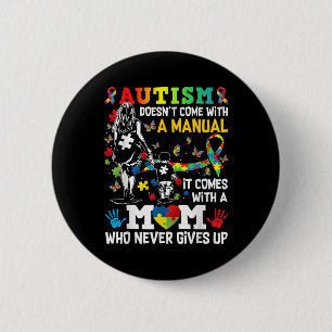 Autism Awareness 2024 komt niet met een handmatige Ronde Button 5,7 Cm