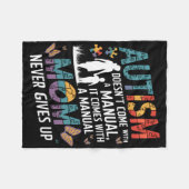 Autism Awareness 2025 heeft geen handleiding Fleece Deken (Voorkant (Horizontaal))