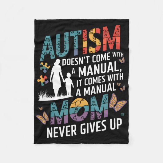 Autism Awareness 2025 heeft geen handleiding Fleece Deken (Voorkant)