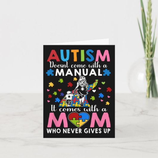 Autism Awareness 2025 heeft geen handleiding Kaart (Voorkant)