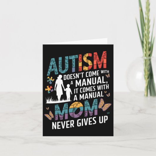 Autism Awareness 2025 heeft geen handleiding Kaart (Voorkant)