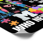 Autism Awareness 2025 heeft geen handleiding Poster (Hoek)