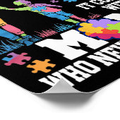 Autism Awareness 2025 heeft geen handleiding Poster (Hoek)
