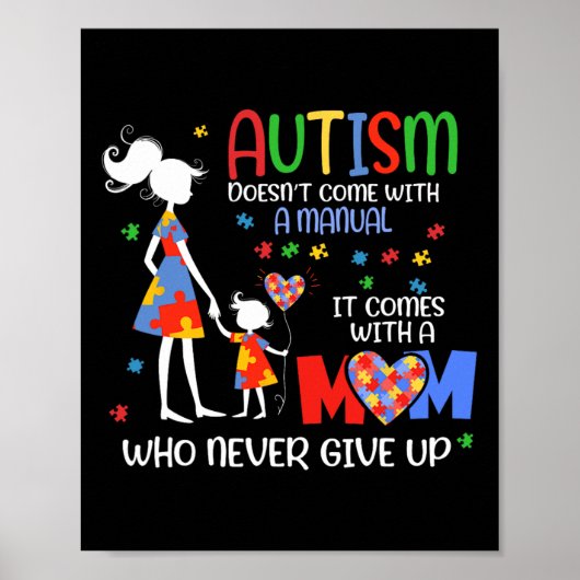 Autism Awareness 2025 heeft geen handleiding Poster (Voorkant)