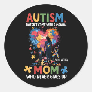 Autism Awareness 2025 heeft geen handleiding Ronde Sticker